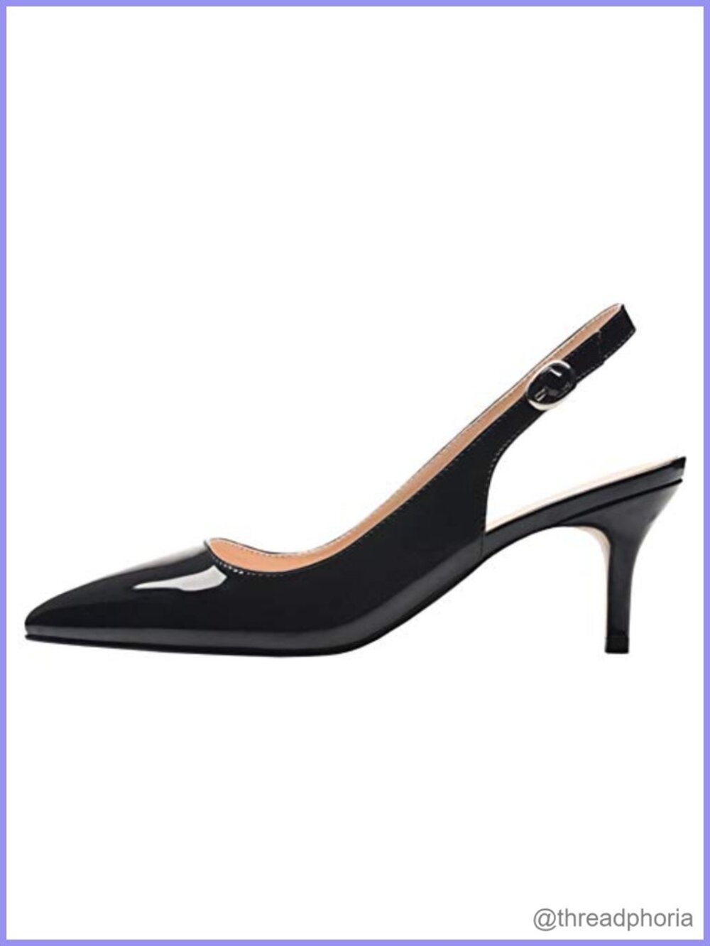 Kitten Heel Slingback Pointed Toe Pump Dress Shoe